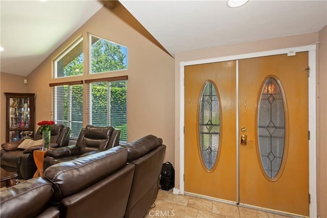 8247 Jennet St, Rancho Cucamonga, CA 91701 - foyer featuring lofted ceiling and plenty of natural light