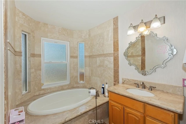 8247 Jennet St, Rancho Cucamonga, CA 91701 - full bath featuring vanity and a garden tub