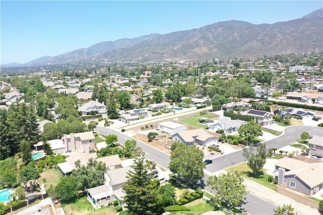 8247 Jennet St, Rancho Cucamonga, CA 91701 - aerial perspective of suburban area featuring a mountain backdrop