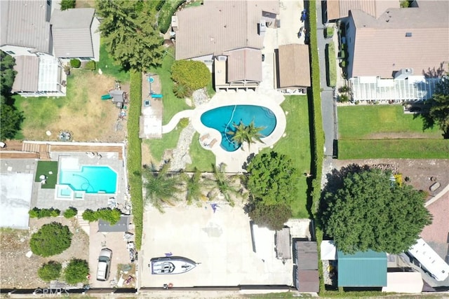 8247 Jennet St, Rancho Cucamonga, CA 91701 - aerial view of property's location featuring a pool