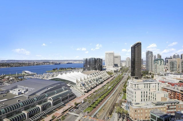 165 6th Ave Unit 2504, San Diego, CA 92101 - drone / aerial view of city skyline and a large body of water