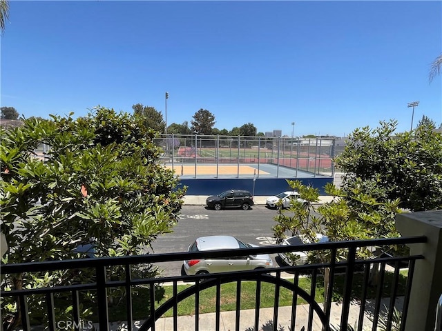 1417 S Westgate Ave Unit 201, Los Angeles, CA 90025 - balcony with a tennis court