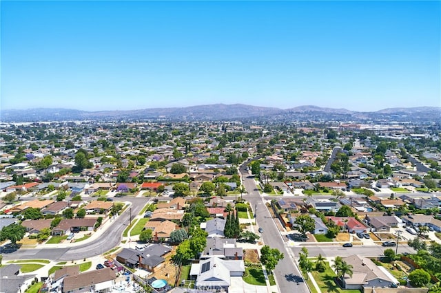 3101 Maple Ave, Fullerton, CA 92835 - aerial view of property's location with mountains and nearby suburban area