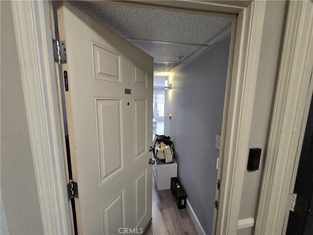 612 N Columbus Ave Unit 101, Glendale, CA 91203 - hallway featuring wood finished floors and a drop ceiling