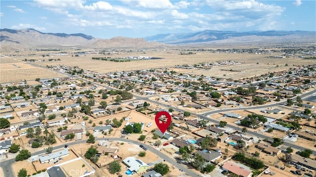 14551 Jelan Ave, Apple Valley, CA 92307 - aerial view of property and surrounding area with a mountain backdrop