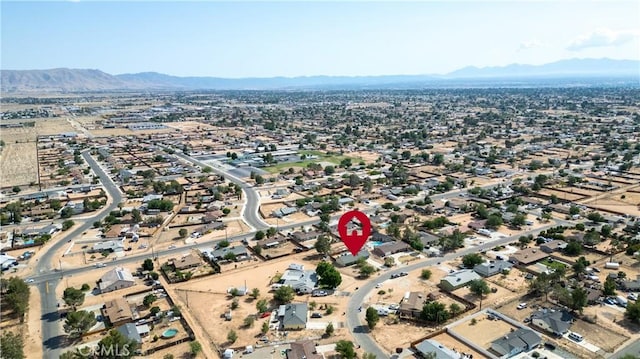 14551 Jelan Ave, Apple Valley, CA 92307 - aerial view of property and surrounding area with a mountainous background