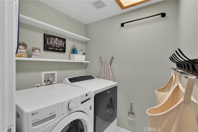 7733 Pismo Ave, Hesperia, CA 92345 - washroom featuring washing machine and dryer