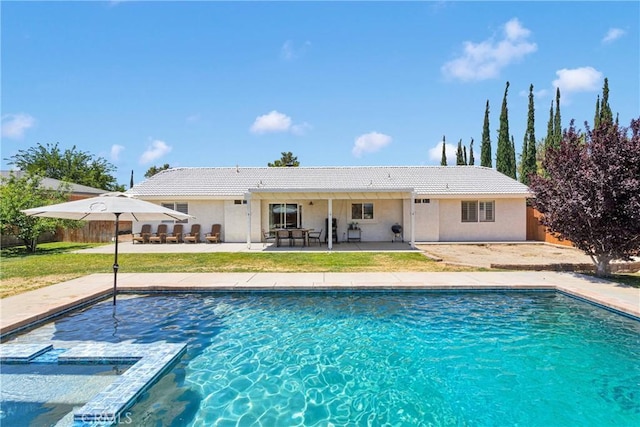 7733 Pismo Ave, Hesperia, CA 92345 - view of pool with a patio area and a pool with connected hot tub