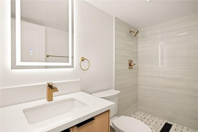 4282 Robbins St, San Diego, CA 92122 - bathroom featuring vanity and a tile shower