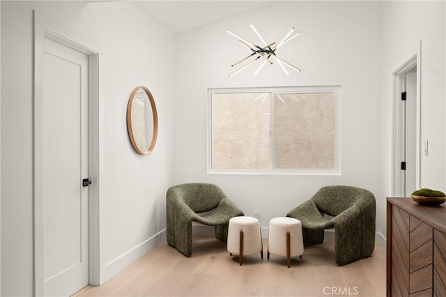 4282 Robbins St, San Diego, CA 92122 - sitting room featuring baseboards and wood finished floors
