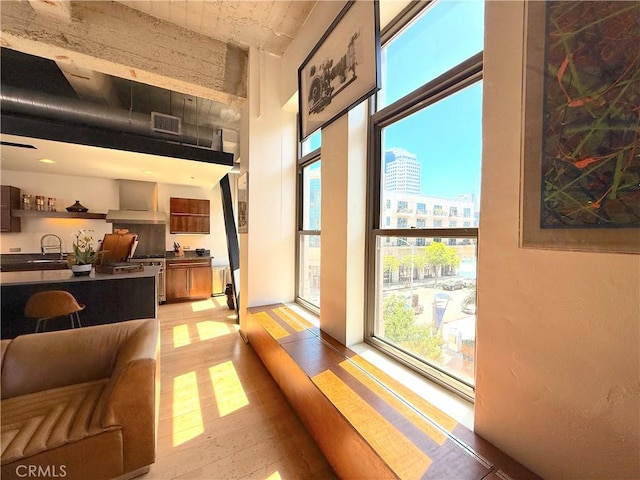 207 Broadway E Unit 302, Long Beach, CA 90802 - living room with light wood-style flooring