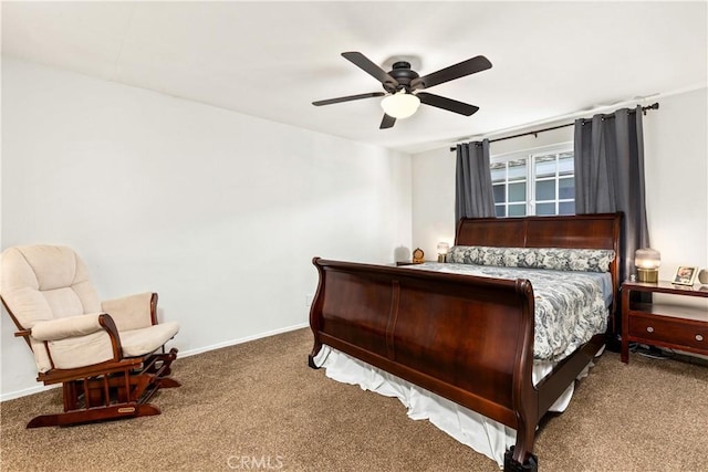 5655 Clearwater Dr, Yorba Linda, CA 92887 - carpeted bedroom featuring baseboards and ceiling fan