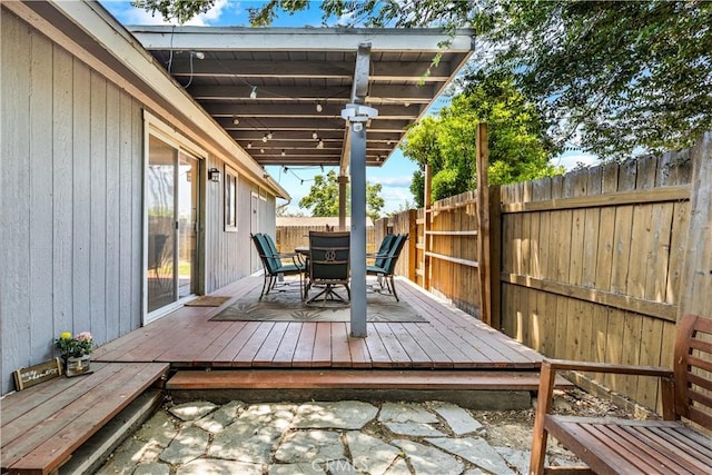 5655 Clearwater Dr, Yorba Linda, CA 92887 - wooden terrace with outdoor dining area