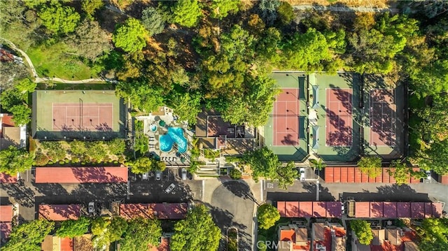 22709 Lakeway Dr Unit 493, Diamond Bar, CA 91765 - aerial view of property's location featuring a pool area