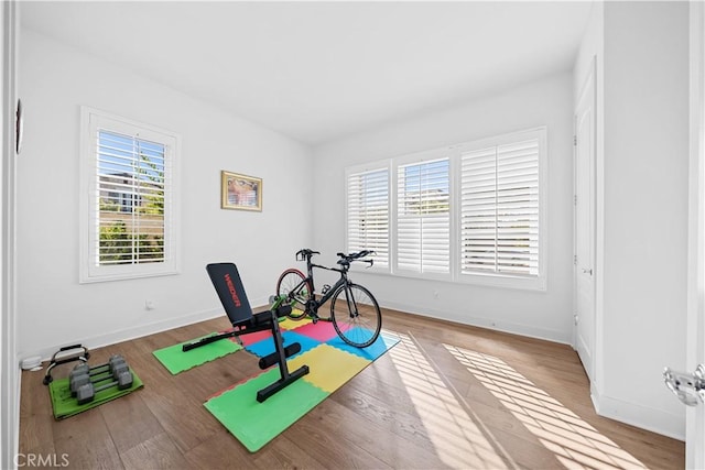 127 Interstellar, Irvine, CA 92618 - workout area with wood finished floors