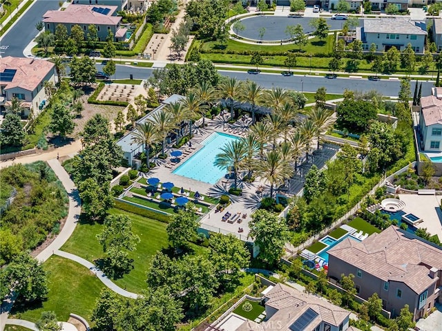 127 Interstellar, Irvine, CA 92618 - aerial view of property and surrounding area with a pool