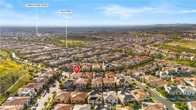 127 Interstellar, Irvine, CA 92618 - aerial view of property's location with nearby suburban area and mountains