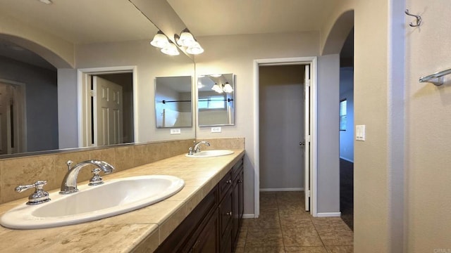4148 Karst Rd, Carlsbad, CA 92010 - full bath featuring double vanity and tile patterned floors