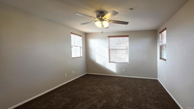4148 Karst Rd, Carlsbad, CA 92010 - unfurnished room featuring a ceiling fan and dark colored carpet
