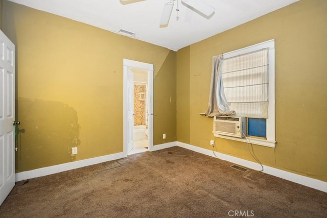 1085 N Arrowhead Ave, San Bernardino, CA 92410 - empty room with carpet floors, ceiling fan, and cooling unit
