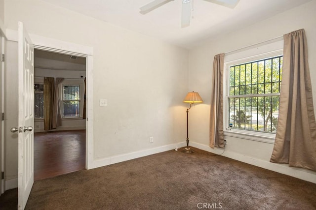 1085 N Arrowhead Ave, San Bernardino, CA 92410 - empty room featuring carpet flooring and ceiling fan