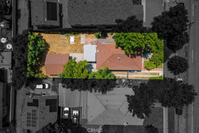 1085 N Arrowhead Ave, San Bernardino, CA 92410 - aerial overview of property's location featuring property parcel outlined