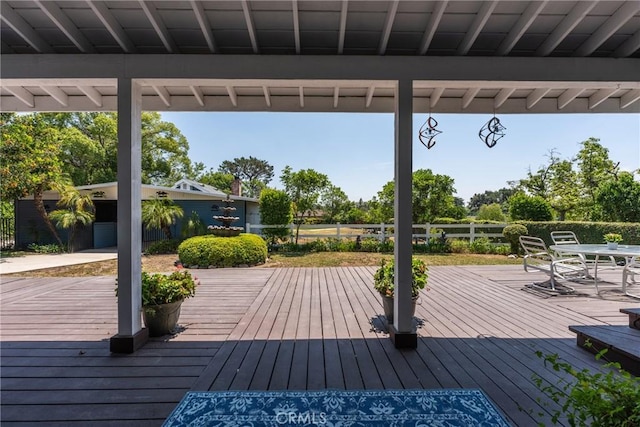 530 Bradbury Rd, Monrovia, CA 91016 - deck featuring outdoor dining area