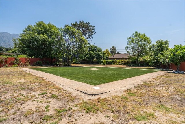 530 Bradbury Rd, Monrovia, CA 91016 - view of yard featuring a mountain view
