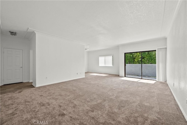 4706 Sepulveda Blvd, Sherman Oaks, CA 91403 - carpeted spare room featuring ornamental molding and a textured ceiling