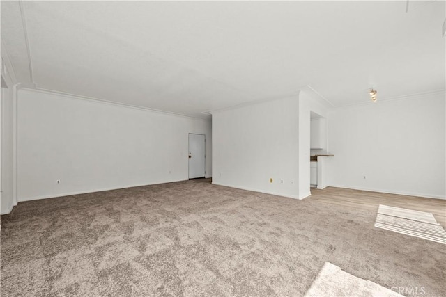 4706 Sepulveda Blvd, Sherman Oaks, CA 91403 - unfurnished living room with ornamental molding and carpet