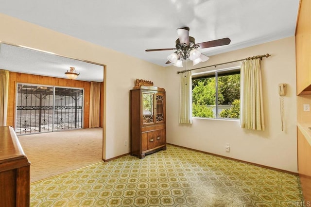 3448 Goldfinch St, San Diego, CA 92103 - carpeted spare room featuring ceiling fan and baseboards
