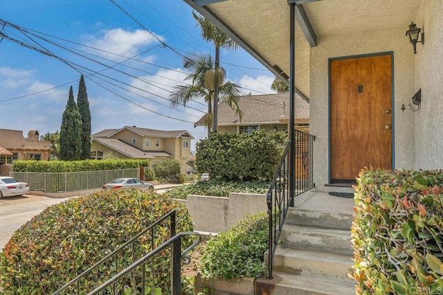 3448 Goldfinch St, San Diego, CA 92103 - entrance to property with stucco siding