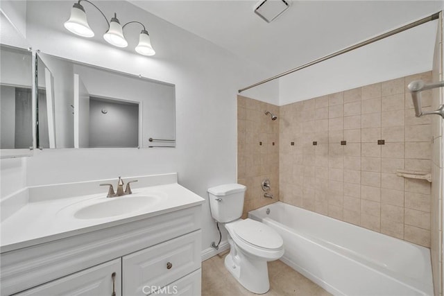 14711 Moon Crest Ln Unit B, Chino Hills, CA 91709 - bathroom with vanity, tub / shower combination, and tile patterned floors