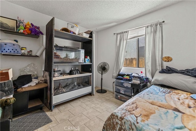 2021 Buckwheat Ave, Rosamond, CA 93560 - bedroom with a textured ceiling and light tile patterned floors