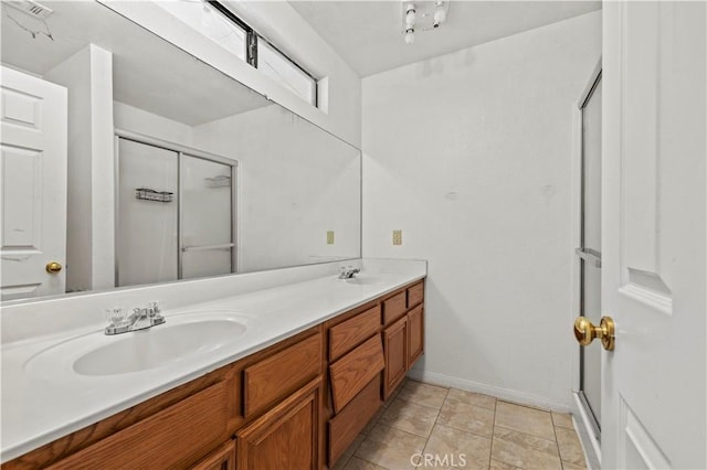 2021 Buckwheat Ave, Rosamond, CA 93560 - bathroom with double vanity and a stall shower