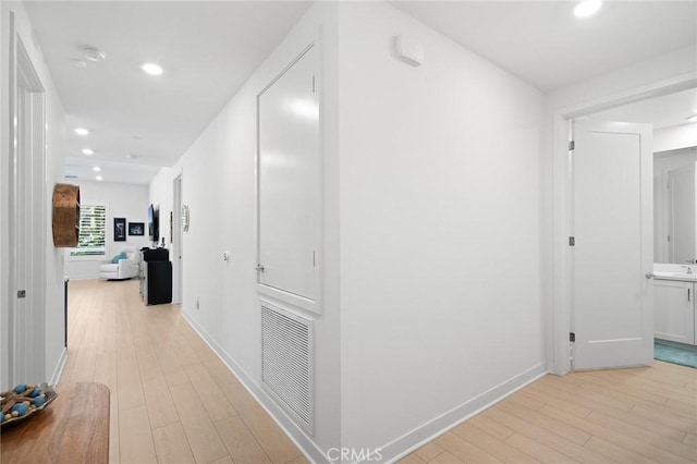 3100 Rivington, Irvine, CA 92612 - hall featuring light wood-style floors and recessed lighting