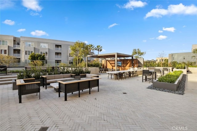 3100 Rivington, Irvine, CA 92612 - view of community featuring an outdoor hangout area and a patio area