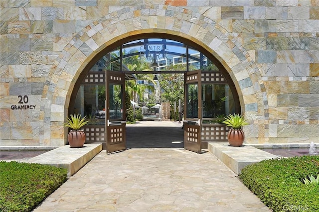 3100 Rivington, Irvine, CA 92612 - view of exterior entry featuring stone siding