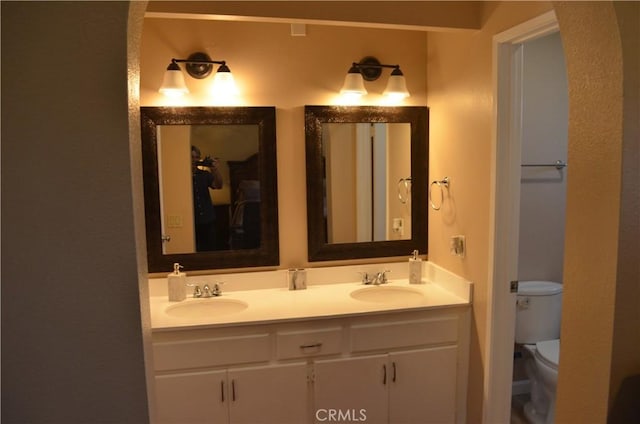 25592 Aragon Way, Yorba Linda, CA 92887 - bathroom with double vanity and toilet