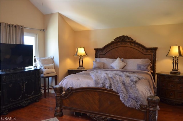 25592 Aragon Way, Yorba Linda, CA 92887 - bedroom featuring lofted ceiling and wood finished floors