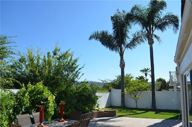 25592 Aragon Way, Yorba Linda, CA 92887 - fenced backyard with a patio area and an outdoor fire pit