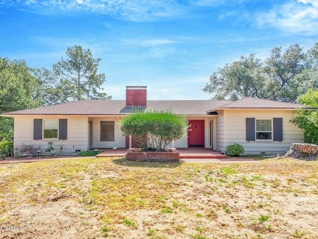 3914 Alta Vista Dr, La Canada Flintridge, CA 91011 - ranch-style house featuring a chimney and a front yard