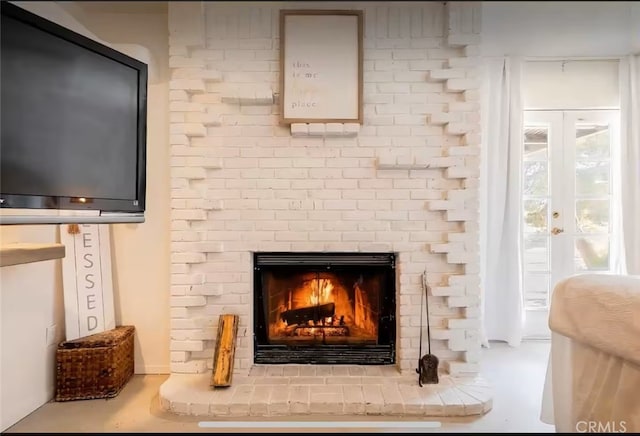 70138 Sullivan Rd Unit 29, Palms, CA 92277 - detailed view of a brick fireplace