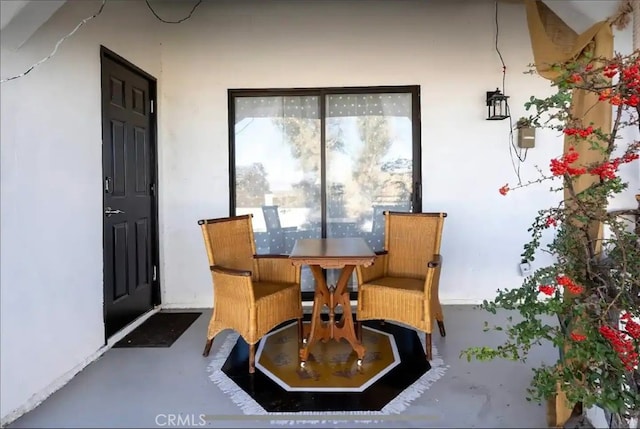70138 Sullivan Rd Unit 29, Palms, CA 92277 - dining space featuring finished concrete flooring