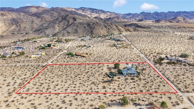 70138 Sullivan Rd Unit 29, Palms, CA 92277 - overview of rural landscape with property parcel outlined