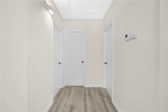 339 E 8th St, Azusa, CA 91702 - corridor with light wood-style flooring and baseboards