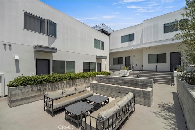 957 Figueroa Unit 318, Los Angeles, CA 90012 - view of patio / terrace with outdoor lounge area