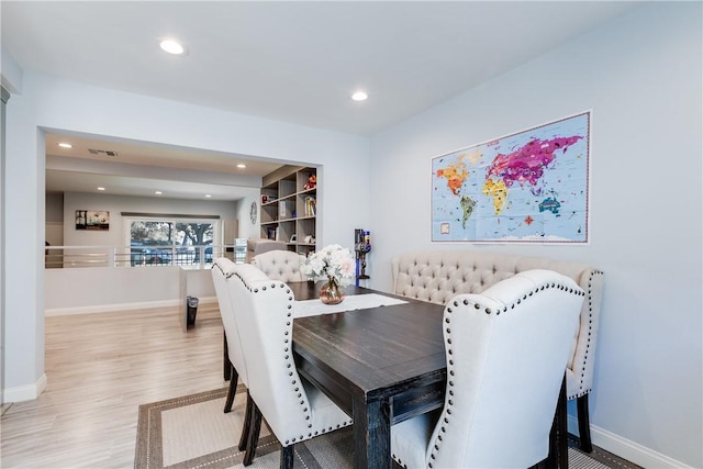 456 W Huntington Dr Unit C, Arcadia, CA 91007 - dining room with wood finished floors and recessed lighting
