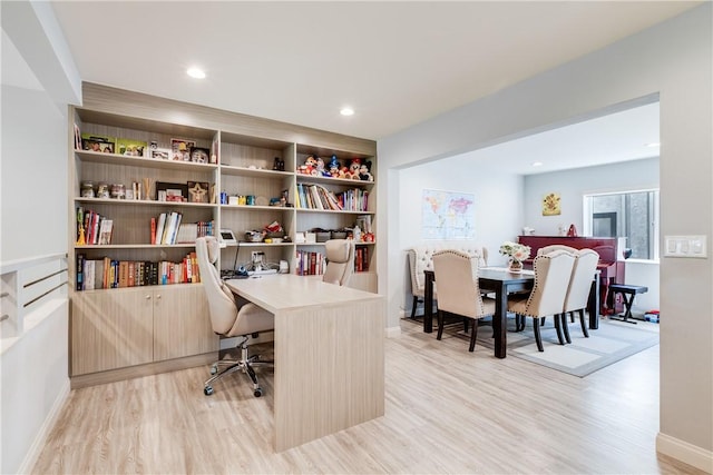 456 W Huntington Dr Unit C, Arcadia, CA 91007 - office space featuring light wood-style flooring and recessed lighting
