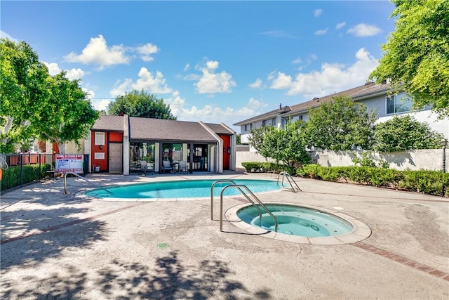 456 W Huntington Dr Unit C, Arcadia, CA 91007 - community pool featuring a hot tub and a patio